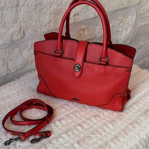 Coach Mercer Leather Satchel